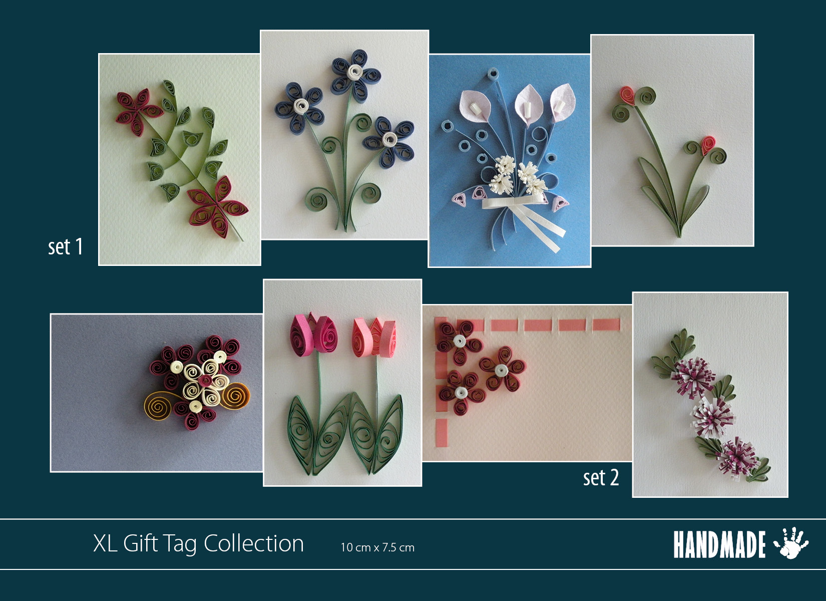 Quilling Flowers Orchids XL Handmade