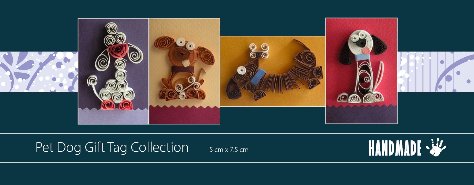 Quilling Pet Dog Handmade